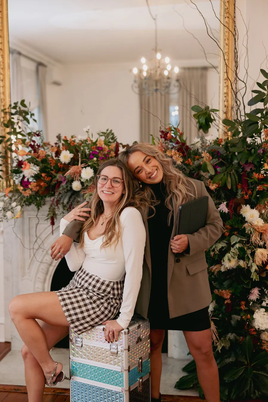 Danielle coordinating on a wedding day